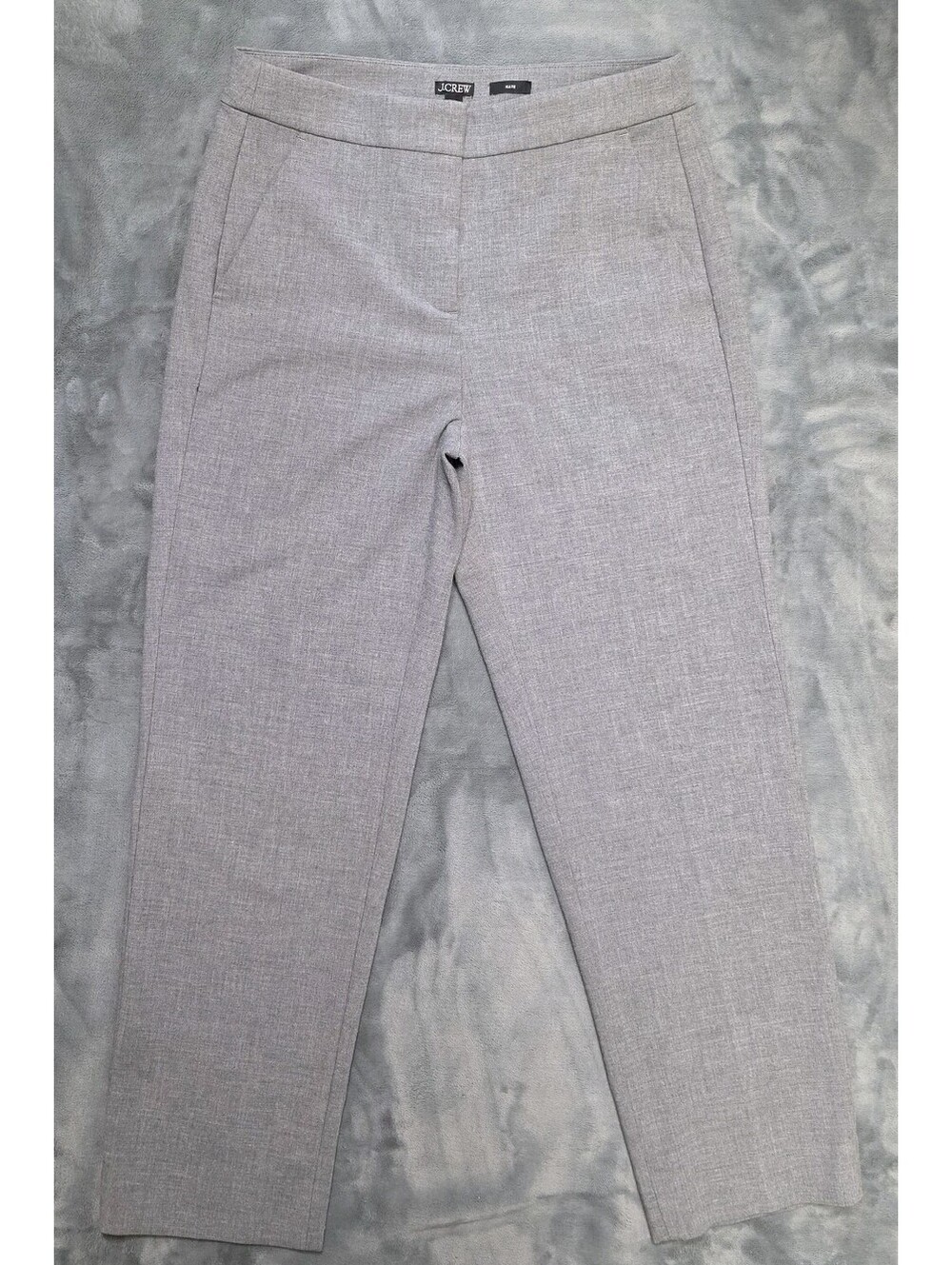 J.Crew Kate Straight Leg Pants 6 Light Grey Slim 28 Inseam